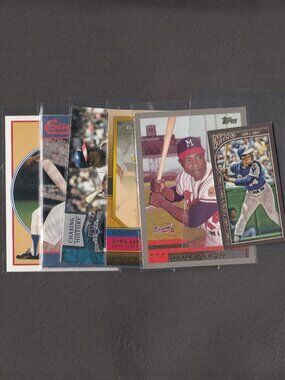 Hank Aaron 6 Card Lot Baseball Cards | NM or Better | Braves